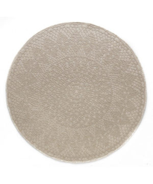 AFK Rug | Crochet Round Ivory