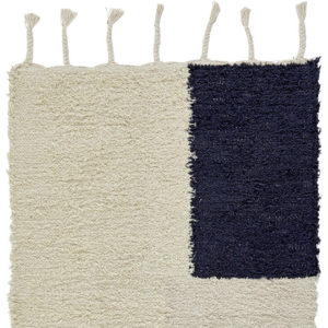 Liv Rug | Cotton | Patches Natural/Grey 70cm x 140cm