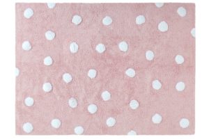 Lorena Canals Rug | Polka Dots Pink/White