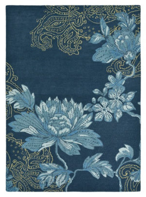 Wedgwood Rug | Fabled Floral Navy 37508 | Custom Size