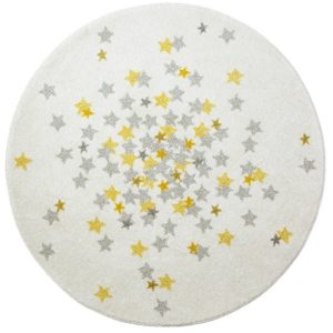 children-rug-nova-round-yellow