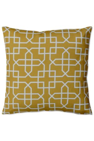 sanderson-cushion-hampton trellis-ochre-646306