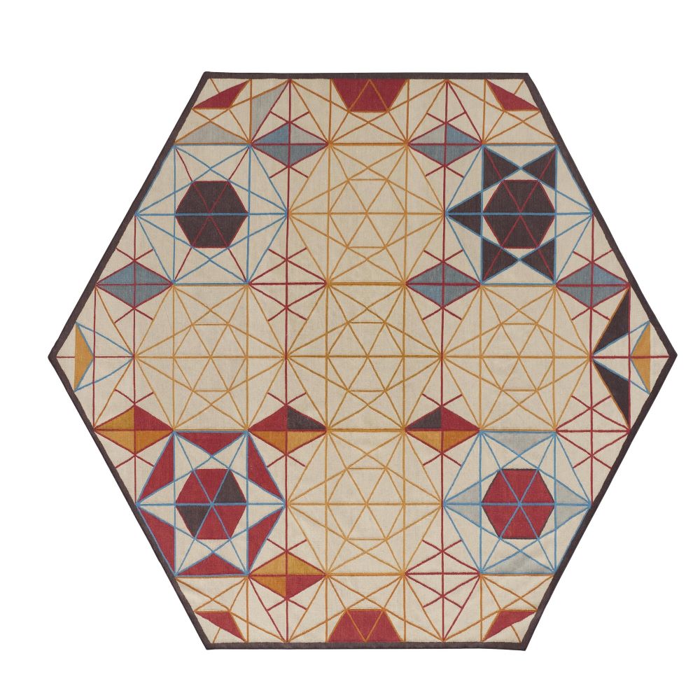 gan-rug-kilim-hexa-hexangonal
