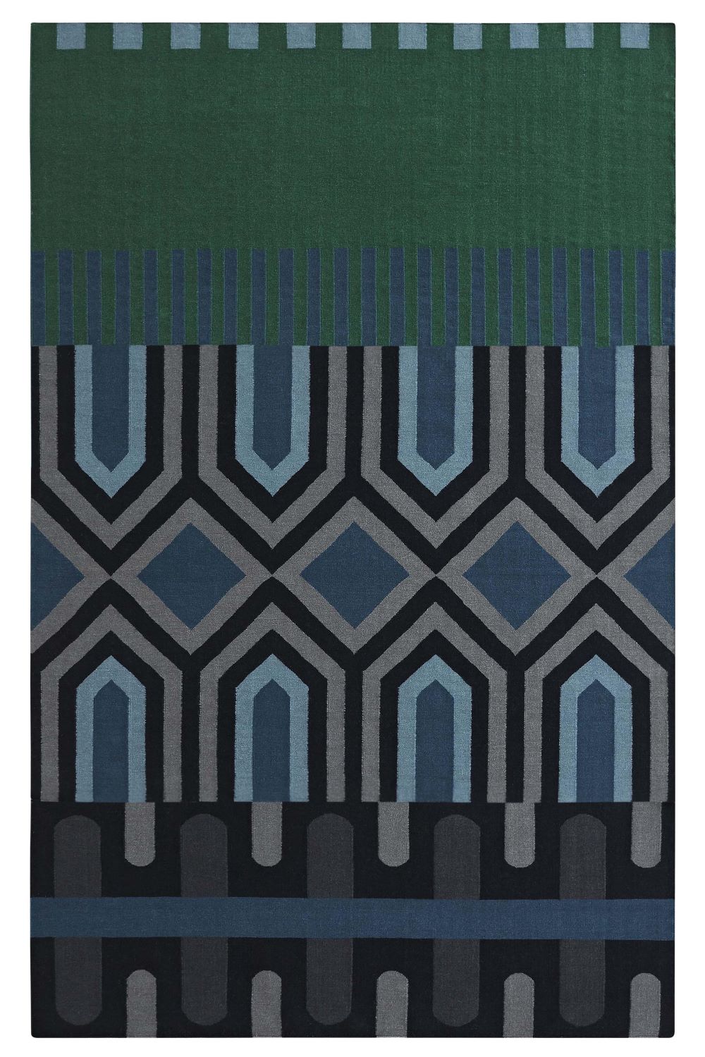 gan-rug-kilim-ndebele-green