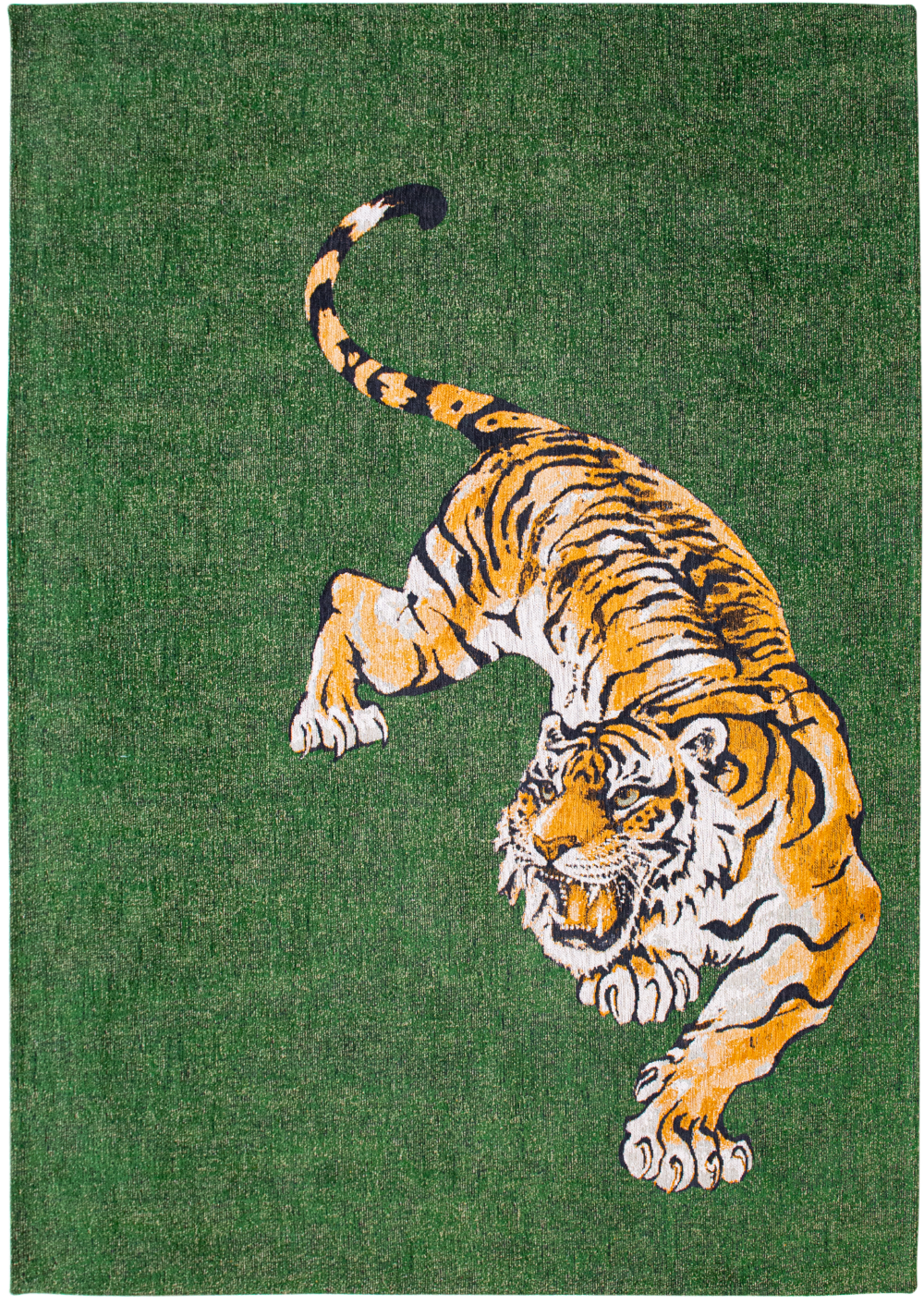 louis-de-poortere-rug-eco-pop-tiger-9388-green-on-fire